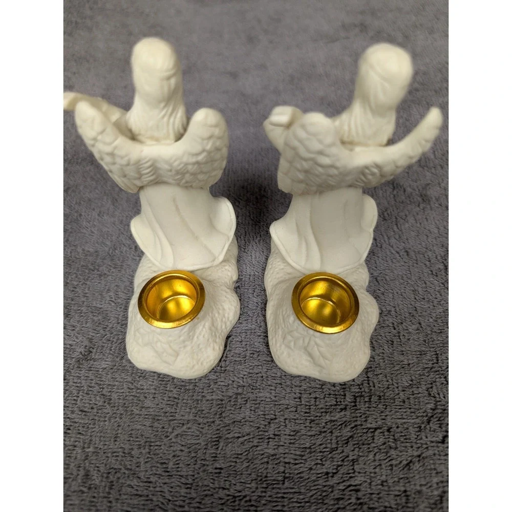Angel‎ Figurine Candle Holder Set